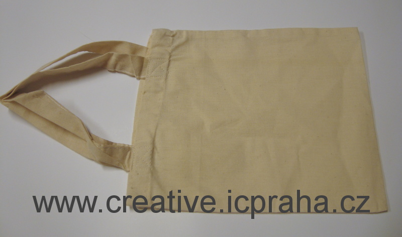 bavlněná taška - natur 25x21cm kr.ucho